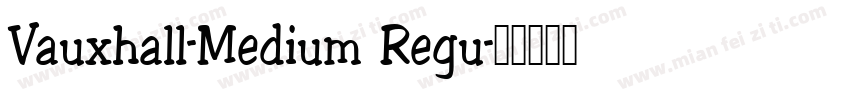 Vauxhall-Medium Regu字体转换